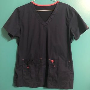 women’s navy Med Couture scrub top in Medium